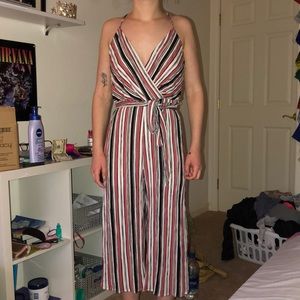 striped jumpsuit